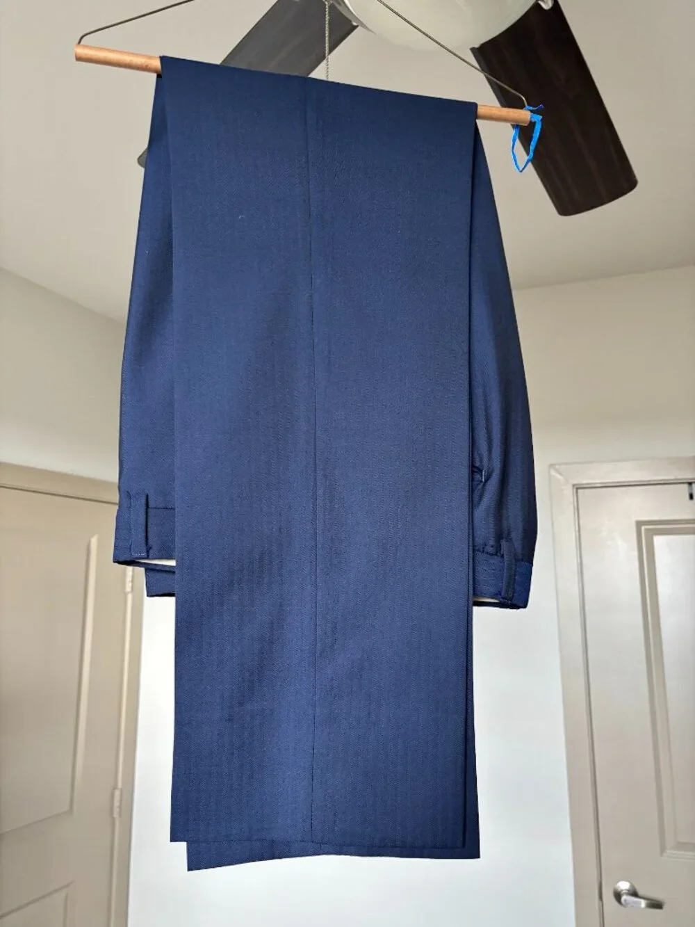 Custom Navy Joseph Abboud Suit (Coat and Pants)